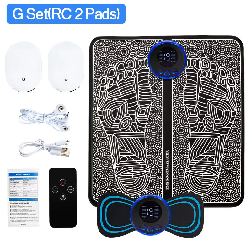 Electric Ems Foot Massager Pad Feet Acupoints Massage Mat Shock Muscle Stimulation Improve Blood Circulation Health Care
