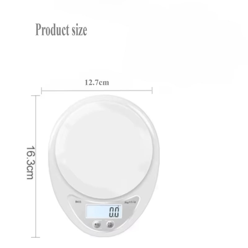With tray 5kg LED Portable Digital Scale Scales Food Balance Measuring Weight Kitchen Scales Small Scale Weighing In Grams