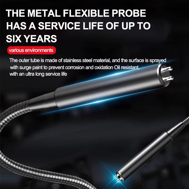 Car Brake Oil Moisture Detector DOT3/DOT4/DOT5.1 with Backlight Flexible Probe Brake Oil Tester Digital Brake Fluid Tester Auto