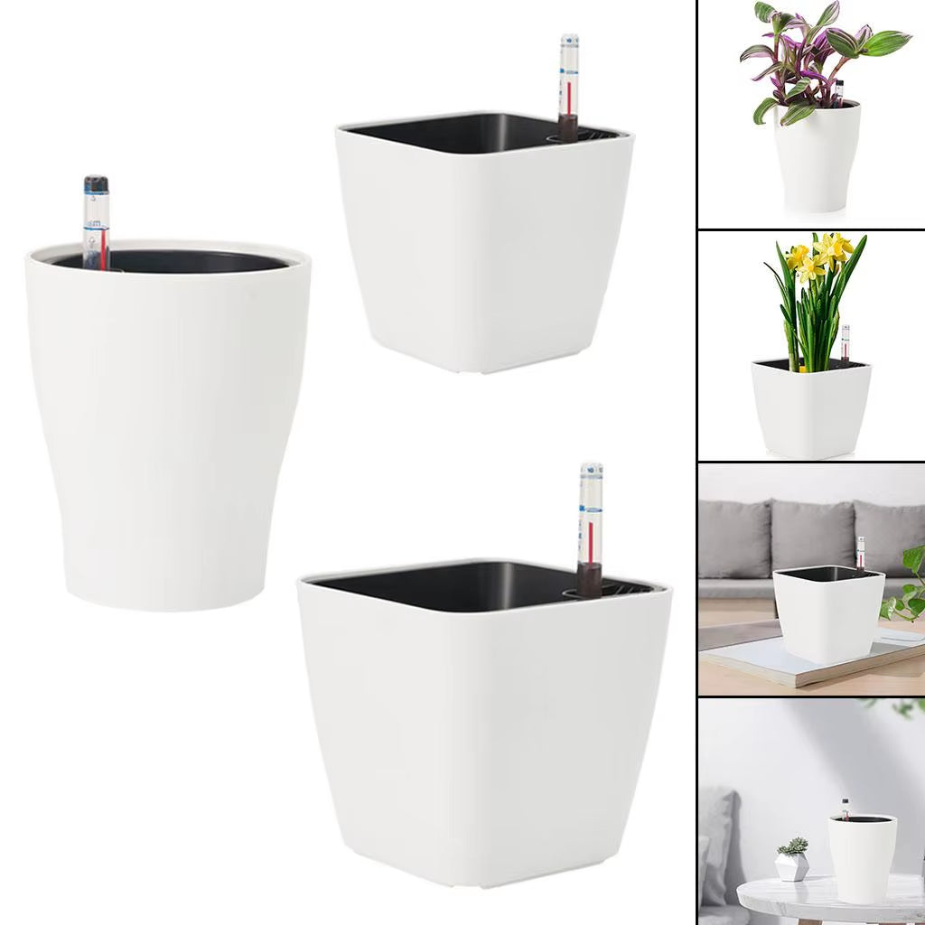 Self Watering Flower Pots Planter Seedling for Pot Plants Garden