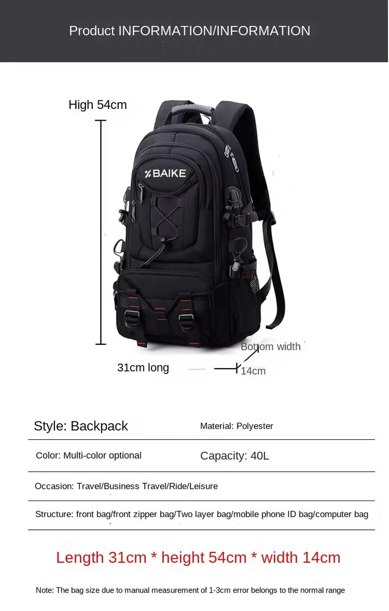 Waterproof Hiking Backpack for Men and Women, Lightweight Travel Camping Backpack, Hiking Backpack 40L, Lightweight Camping Backpack for Men and Women, Waterproof Hiking Backpack, Outdoor Travel Backpack, Suitable for Lightweight Large-Capacity Carry-On Backpack, Travel Backpack, Computer Short-Distance Business Backpack, Suitable for 15.6inch Laptops, Suitable for Travel Business, Thanksgiving Chest Bag, Men's Side Bag, Travel Essentials, Vacation Essentials, Camping Travel Bag, Back to School