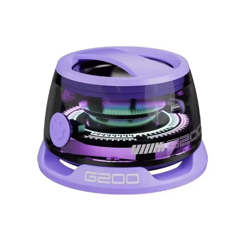 G200 Portable Mini Magnetic Bluetooth Speaker RGB Light Speaker Mobile Phone Holder Wireless Speaker Home Ktv Machine