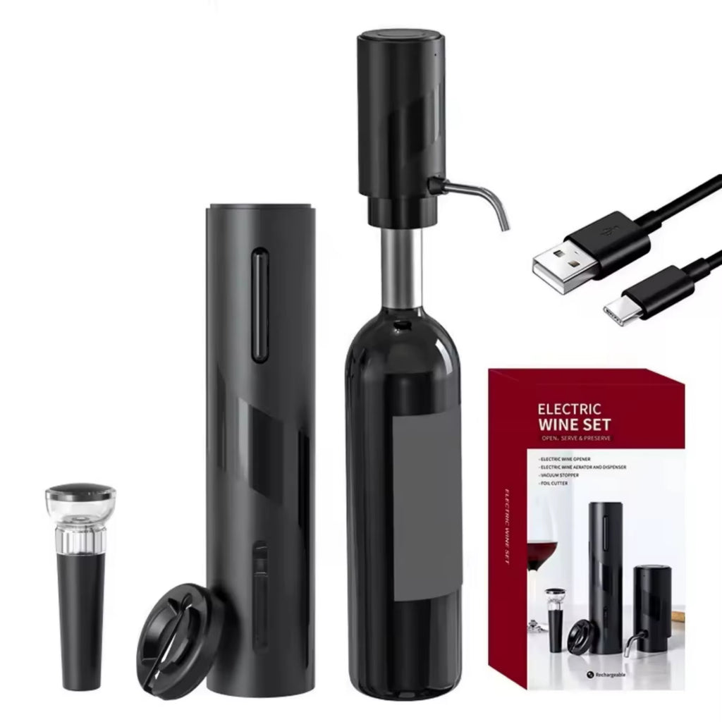 Electric Wine Bottle Opener Automatic Red Wine Corkscrew Wine Opener Wine Tools Kitchen Products Performance Plastic