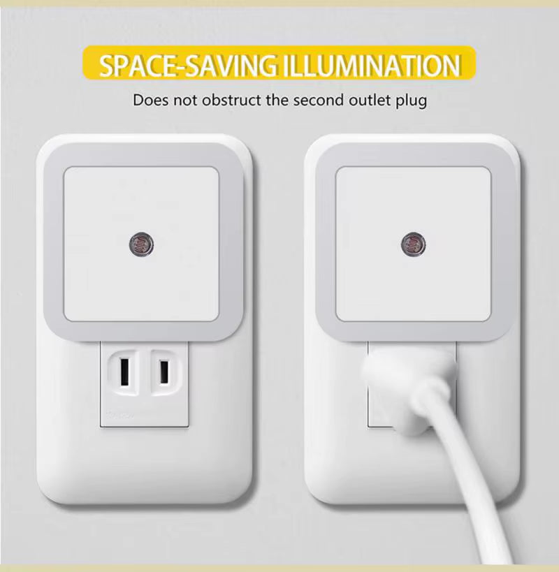 Wireless LED Night Light Sensor Lighting Mini EU US UK Plug Night light Lamp for Home Room Bedroom Stairway Decoration Lights