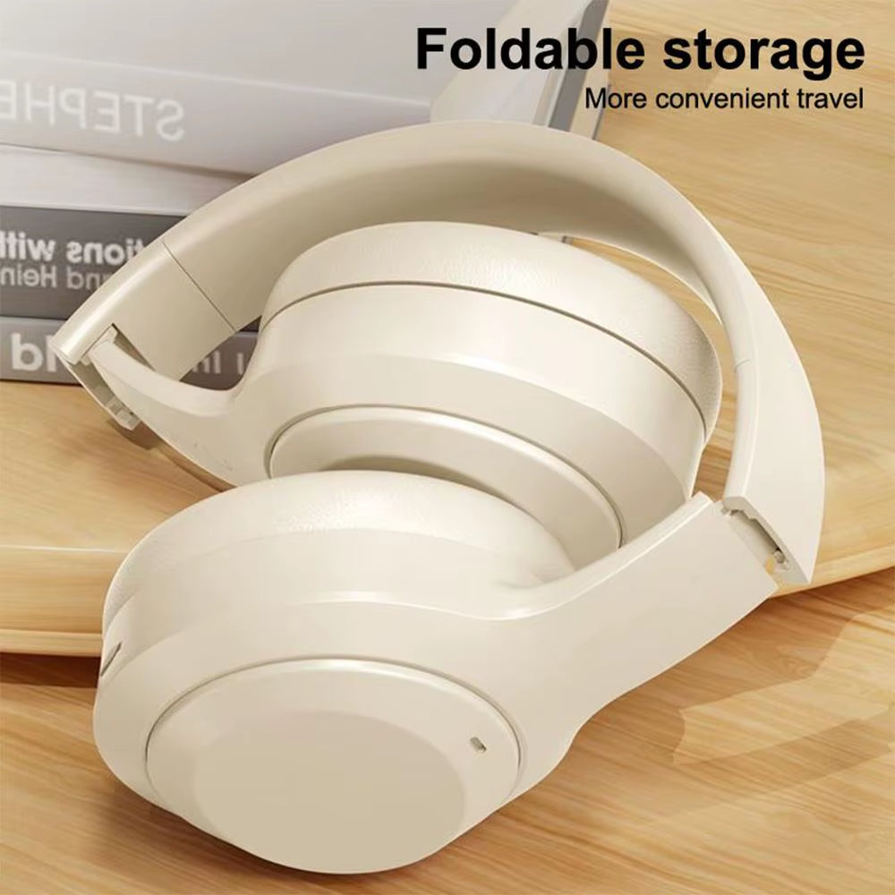 Wireless Headphones Bluetooth 5.3 HiFi Stereo Support tf Card Noise-cancelling Gaming Headphones Foldable with Micro