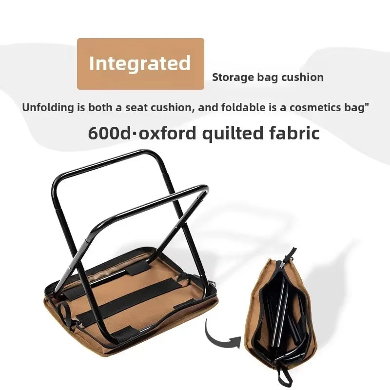 Storage Chair Camping Portable Folding Stool Ultra-light Aluminum Alloy Mini Fishing Chairs Picnic Light Furniture