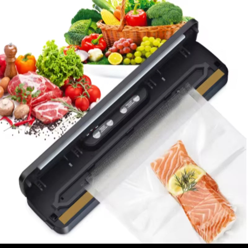 New Electric Vacuum Sealer Home Food Packaging Machine 5mm Heating Width US EU UK AU Plug 110V 220V 240V Automatic Food Sealer