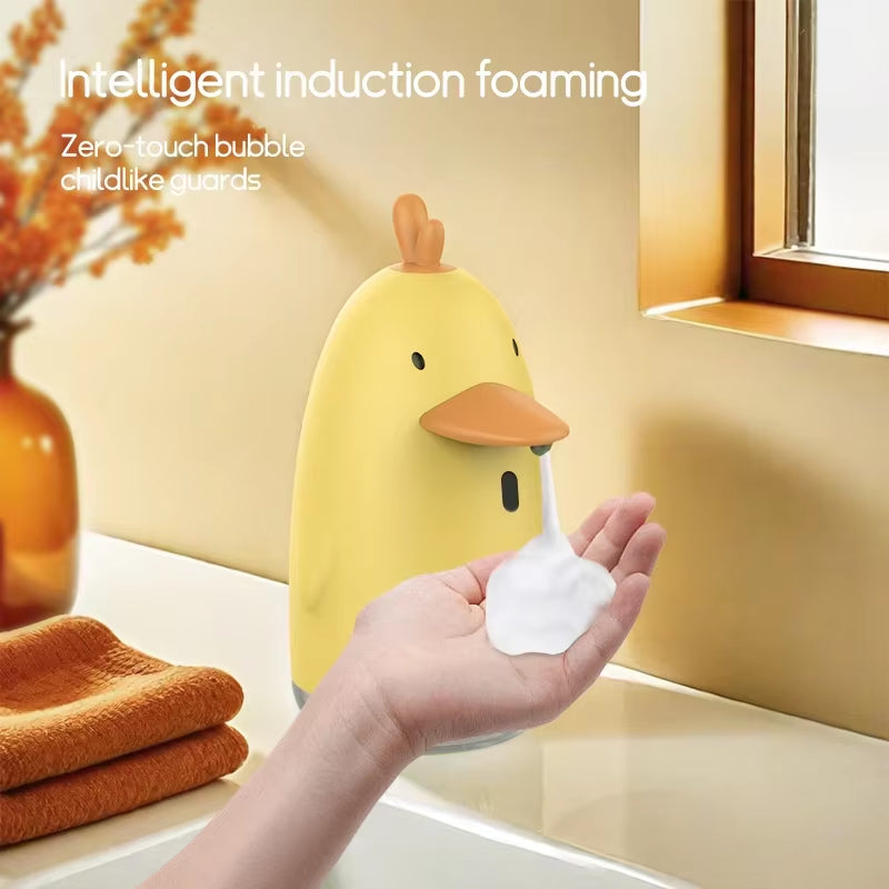 Automatic Soap Dispenser USB Charging Cute Cartoon Style Touchless Sensor Children Washing Hand Machine Soap Foam Dispenser