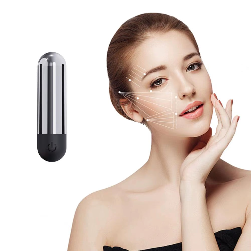 Rechargeable Vibrating Eye Massager 10 Modes Waterproof Compact Size Portable Silent Wireless Body Massage Device