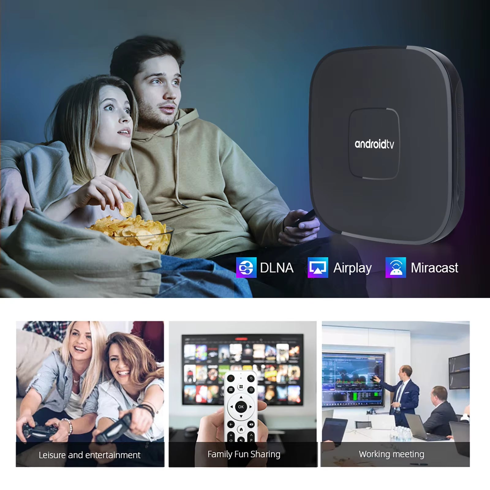 Original  A1 Android 14.0 TV BOX Allwinner H313 Quad Core 8GB 128GB Wifi 4K 4GB 64GB Smart Set Top Box Media Player  IPTV