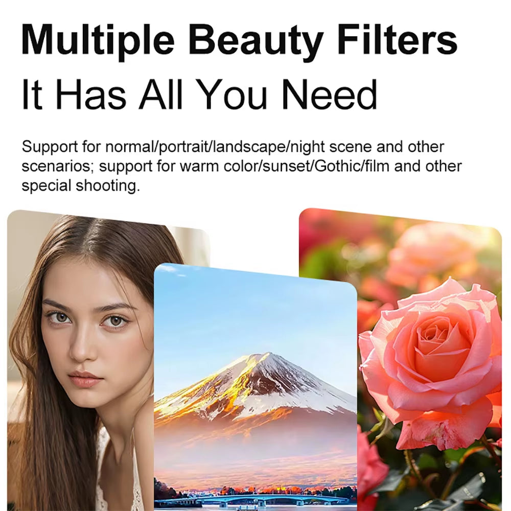 4K Digital Camera  24 Million Pixels Video Camcorder 16x Zoom Compact Cameras Auto Focus for Kids Adult Beginners Photograph