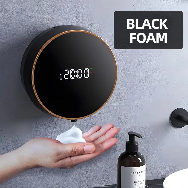 300ML Wall-Mounted Intelligent Induction USB Rechargeable Round Automatic Soap Dispenser Touchless Infrared Hand Washing Machine