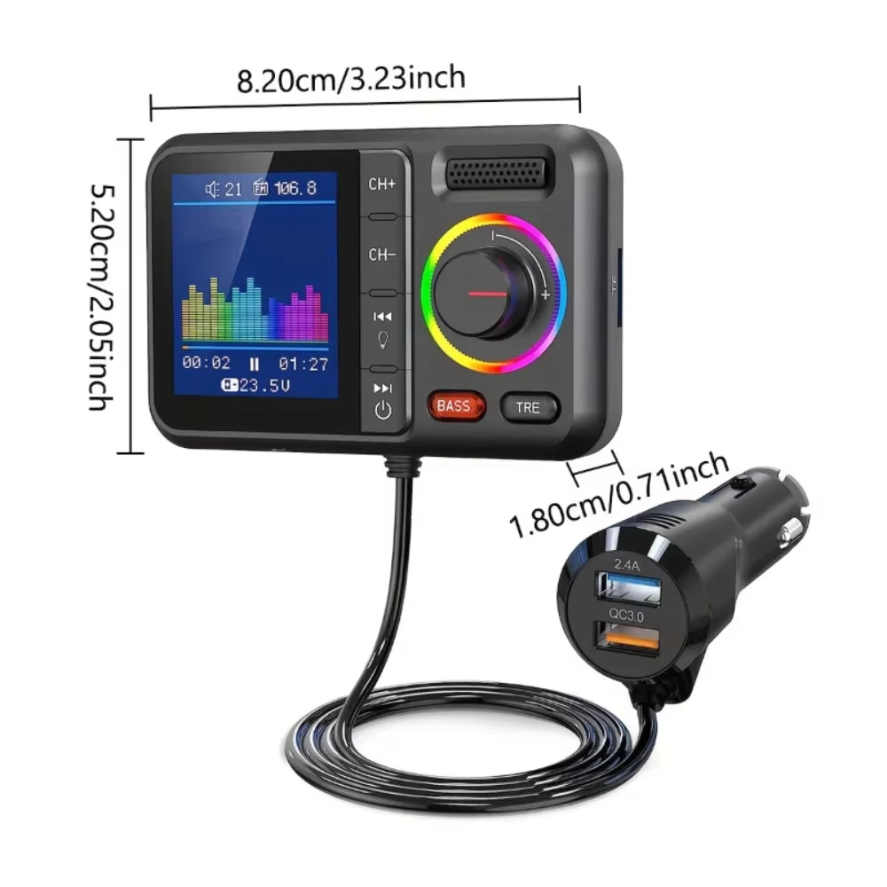 Nulaxy Bluetooth FM Transmitter for Car