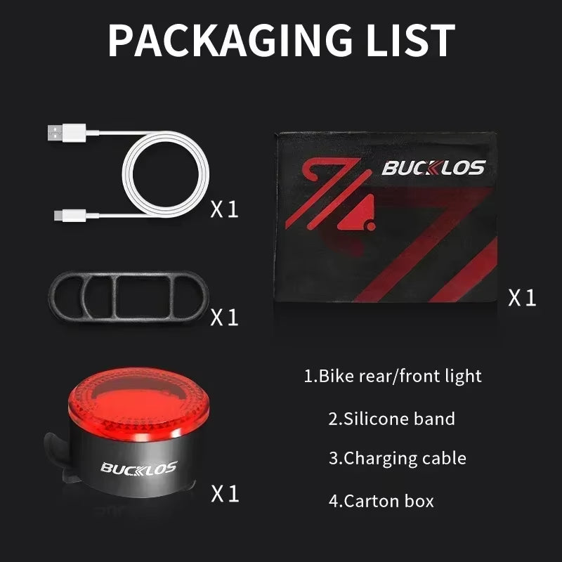 COB Bike Taillights Headlight USB Rechargeable Bicycle Safety Warning Light MTB LED Front Rear Lantern Cycling Lamp Set