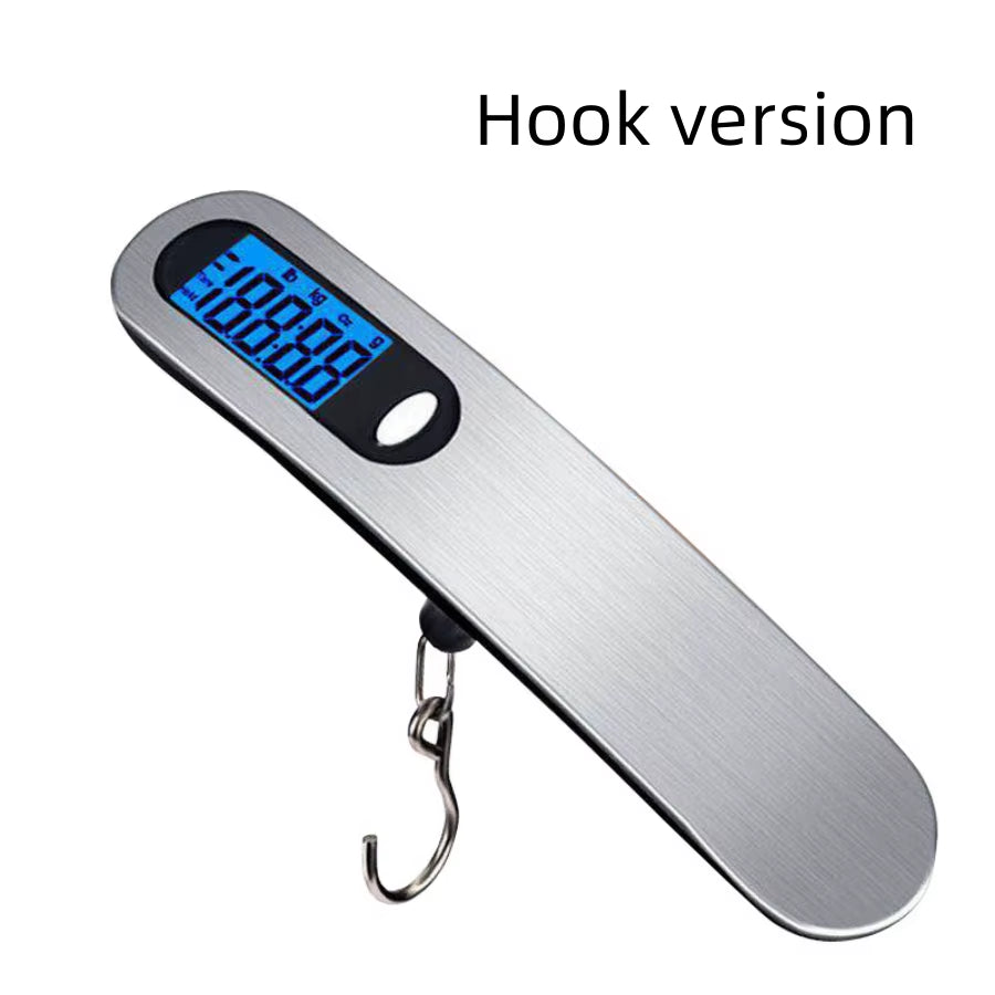 Small Portable Scale Digital LCD Display 110lb/50kg Electronic Luggage Hanging Suitcase Travel Weighs Baggage Fishing Scale