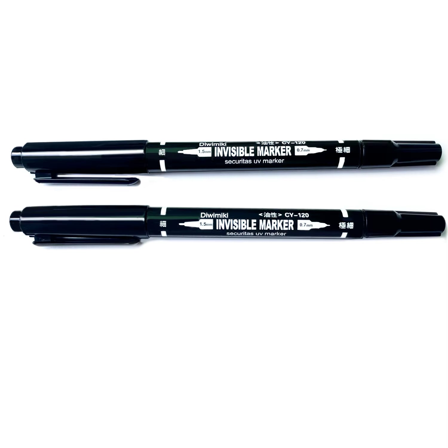 Invisible Pen Uv Light Dual Tip Highlighters Magic Pen Textmarker Markers for Poker Chess Paper Detective Game Office Stationary