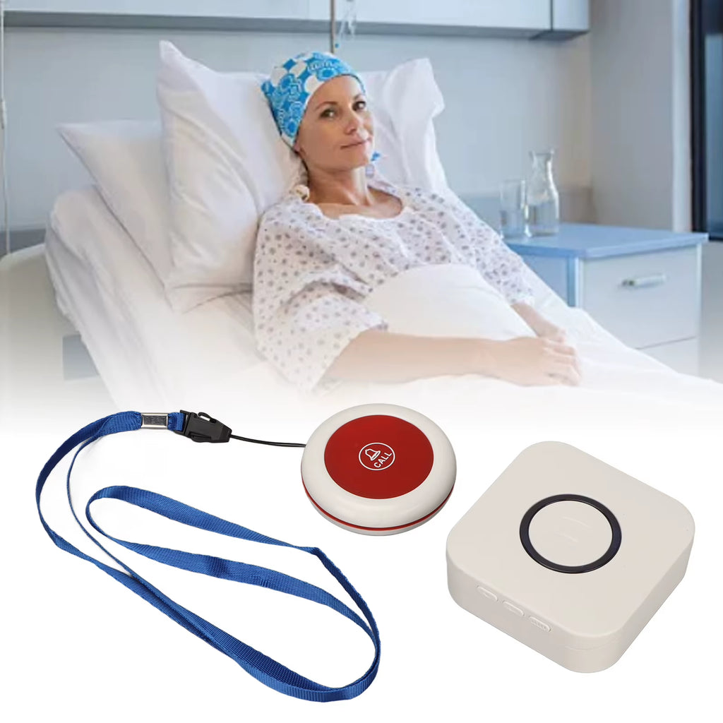 Caregiver Pager Wireless Nurse Call System Alert Button Long Distant for Home Hospital