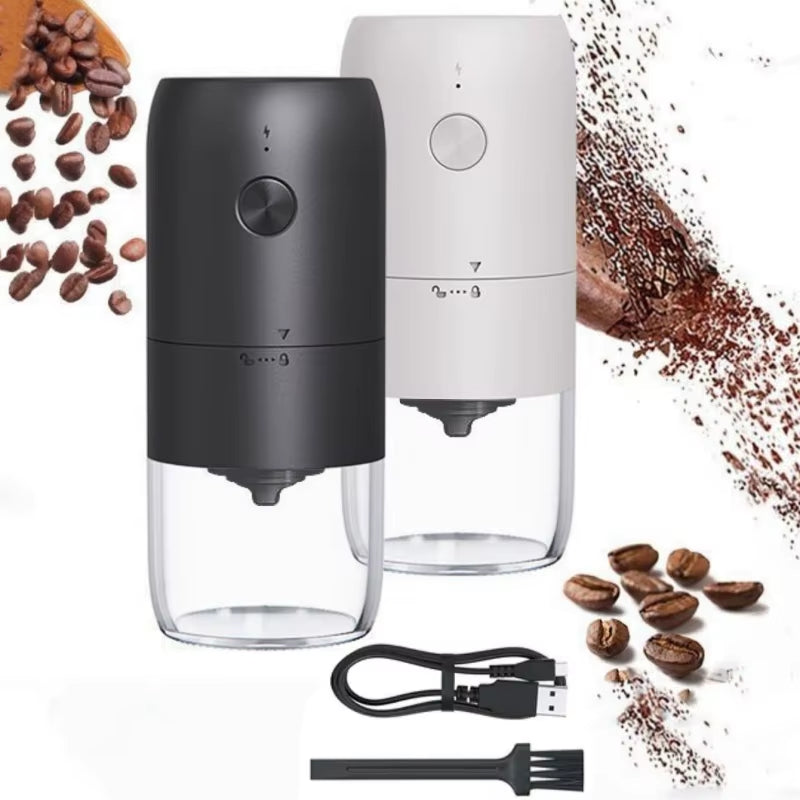 New Professional Portable Electric Coffee Grinder 1800mAh Strong Power Fast Bean Grinding Charging Low Noise Powder
