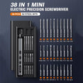 New Electric Screwdriver Set Precision Power Tool Kit  Rechargeable With LED Light 30 Bits For PC Mobile Phone Repair Tools DIY