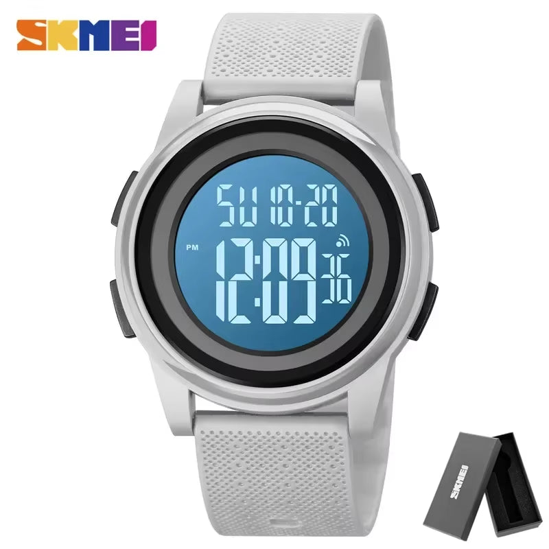 1895  Digital Wristwatch relogio masculino Casual Countdown Sport Watches Men LED Light Chrono Alarm Clock 5Bar Waterproof