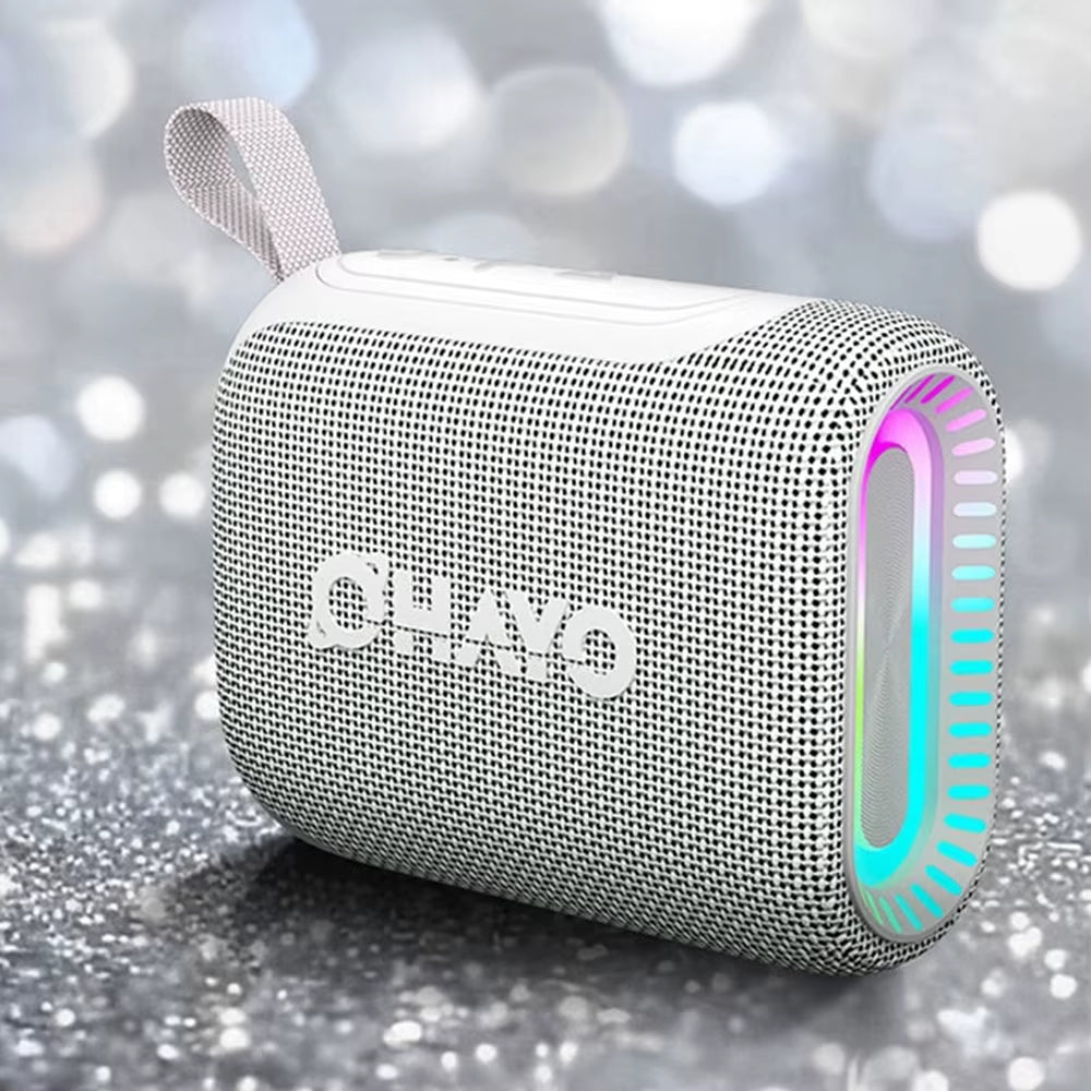 Bluetooth Speaker Small Music Box Bluetooth 5.3 with RGB Light, Outdoor Portable Speaker with 24H Battery, IPX7 Waterproof
