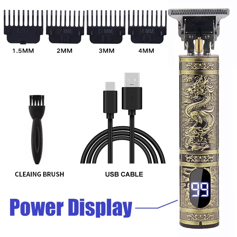 T9 Professional Hair Clipper/Accessories for Men | USB-C Fast Charging | Beard/Body/Hair Trimmer | Precision Electric Shaver