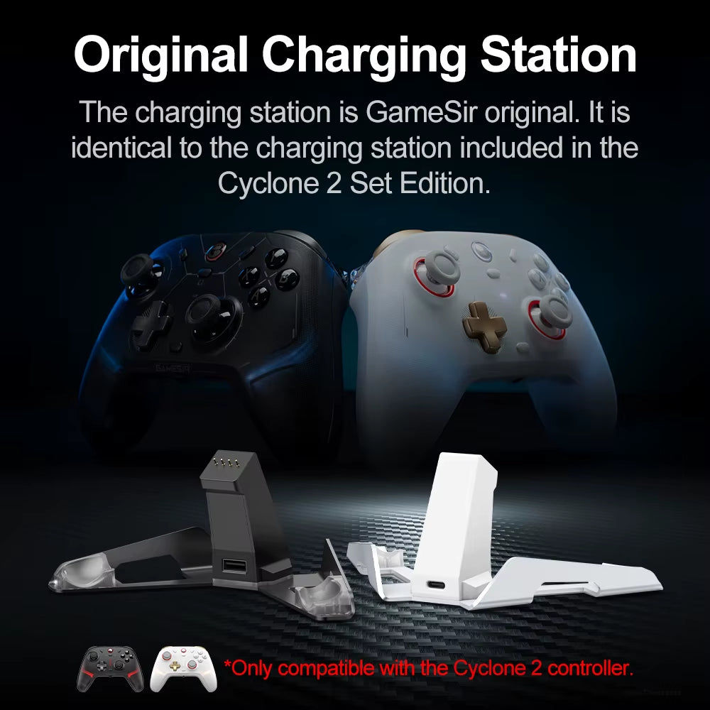 Cyclone 2 Charging Station Dock Original Wireless Switch Controller Gamepad Charger Base Accessories Alumintum Alloy  ﻿