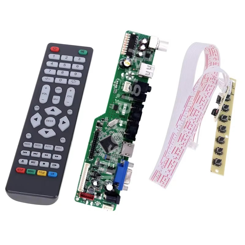 NEW  Monitor Kit for M185BGE-L10 M185BGE-L21 L22 L23 TV+HDMI+VGA+AV+USB LCD LED Screen Controller Board Driver 30pins Lvds