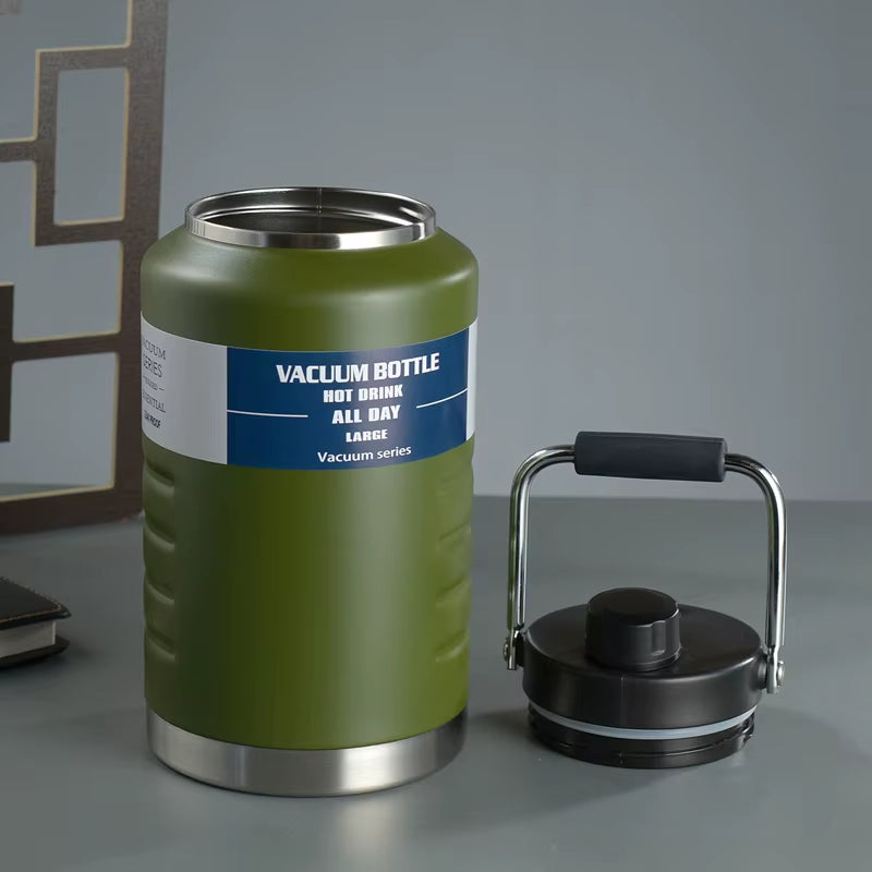 1500ML 2000ML Stainless Steel Vacuum Insulated Coffee Travel Mug Thermal Water Bottle,for Outdoor Office Cup