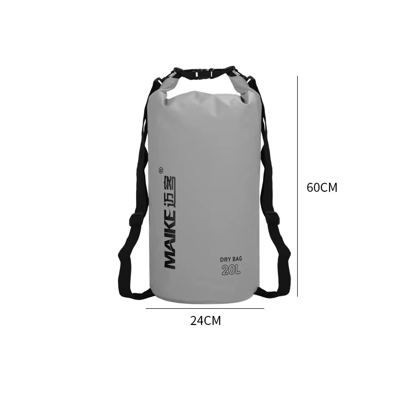 Maike 20/30L Waterproof Dry Bag Backpack for Kayaking Rafting Boating Swimming for Women Men Waterproof Dry Bag  Backpack