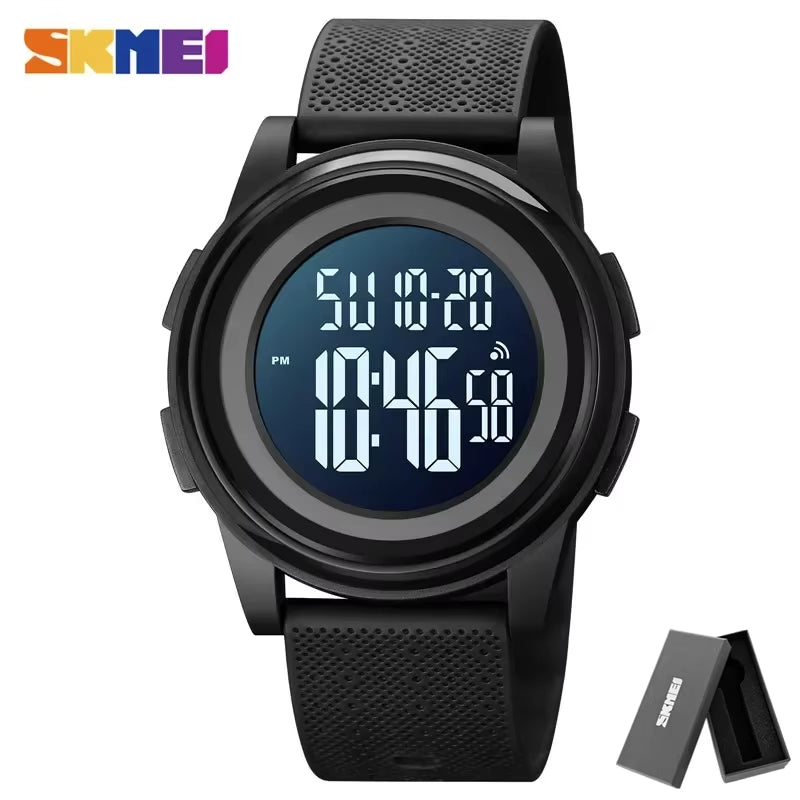 1895  Digital Wristwatch relogio masculino Casual Countdown Sport Watches Men LED Light Chrono Alarm Clock 5Bar Waterproof