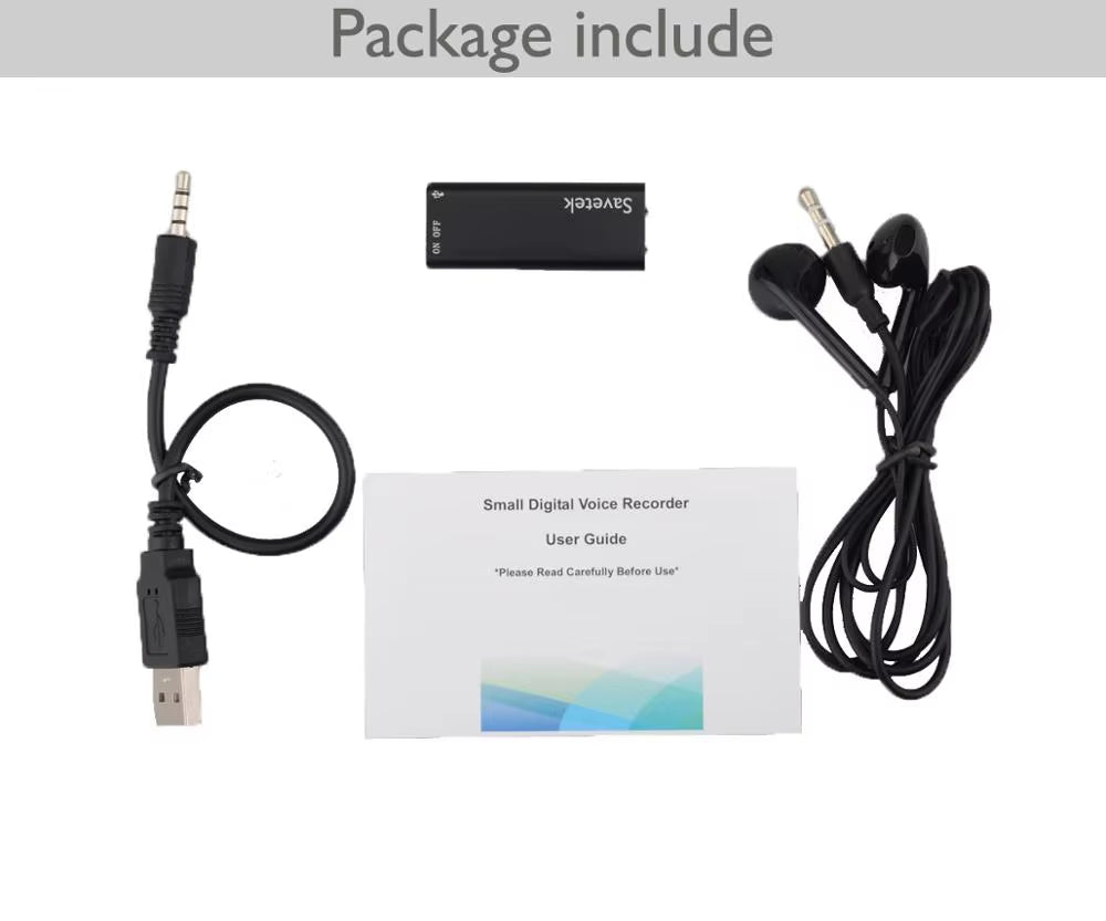 Mini USB Pen Voice Activated 8GB 16GB 32GB Digital Audio Voice Recorder Mp3 Player 192Kbps Recording WAV