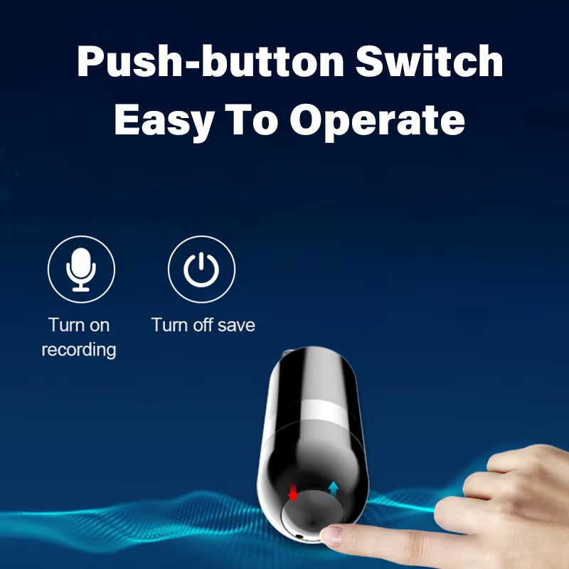 Voice Activated Recorder Digital Recording Listening Device Sound Professional Dictaphone Audio Micro Small Player