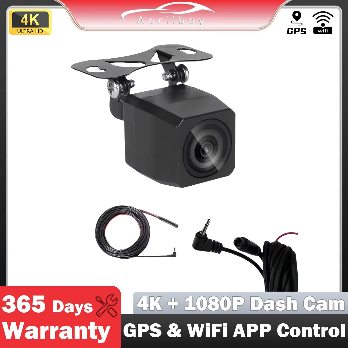 6/10M 1080P HDR Car Reverse Camera Night Vision Waterproof Auto Backup Monitor Color Image For  DVR Dashcam