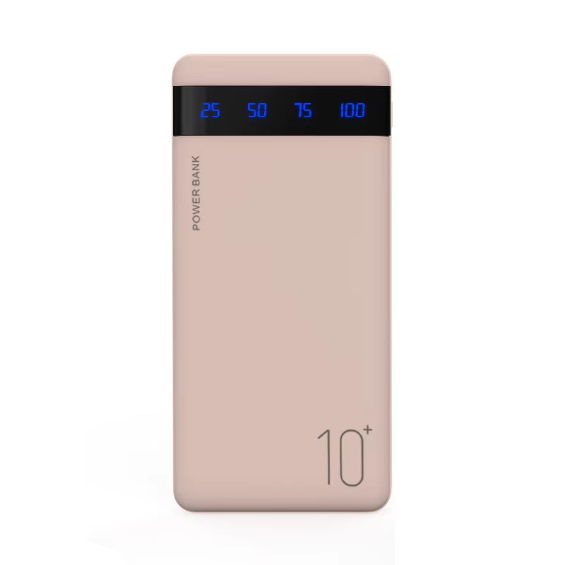 New Power Bank 20000mAh External Portable Charger Powerbank 2.1A Fast Charging LED Display Phone Charger for Smart Phone
