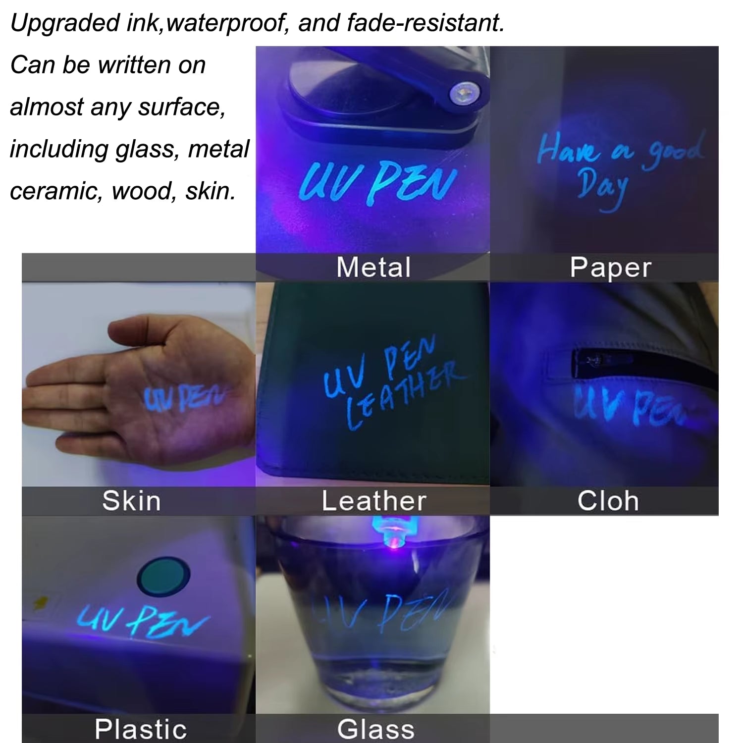 Invisible Pen Uv Light Dual Tip Highlighters Magic Pen Textmarker Markers for Poker Chess Paper Detective Game Office Stationary