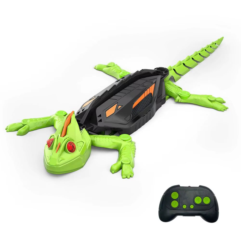 Magic Climber! RC Wall Climbing Lizard Robot Toy, Remote Control Gecko that Climbs Glass & Smooth Walls, Realistic Biomimetic