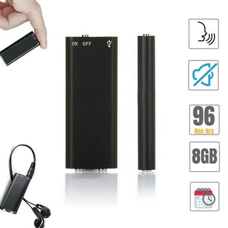8GB Professional Voice Recorder Digital Audio Mini Dictaphone