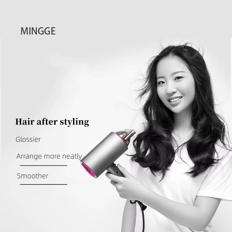 Popular Foldable Hair Dryer 1800W Blue Light Negative Ion Super Silent US/EU/UK/Plug 110V/220V Home Barber Recommended