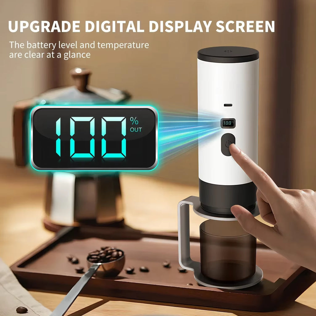 Portable Capsule Coffee Maker electric coffee machine suitable for cordless heated coffee in cars and home camping