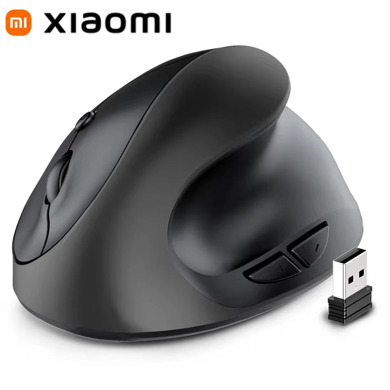 Xiaomi Rechargeable/Battery Vertical Mouse Wireless USB 2.4G Right Hand Ergonomic Mice for Computer Laptop Gaming Mouse 2025 New