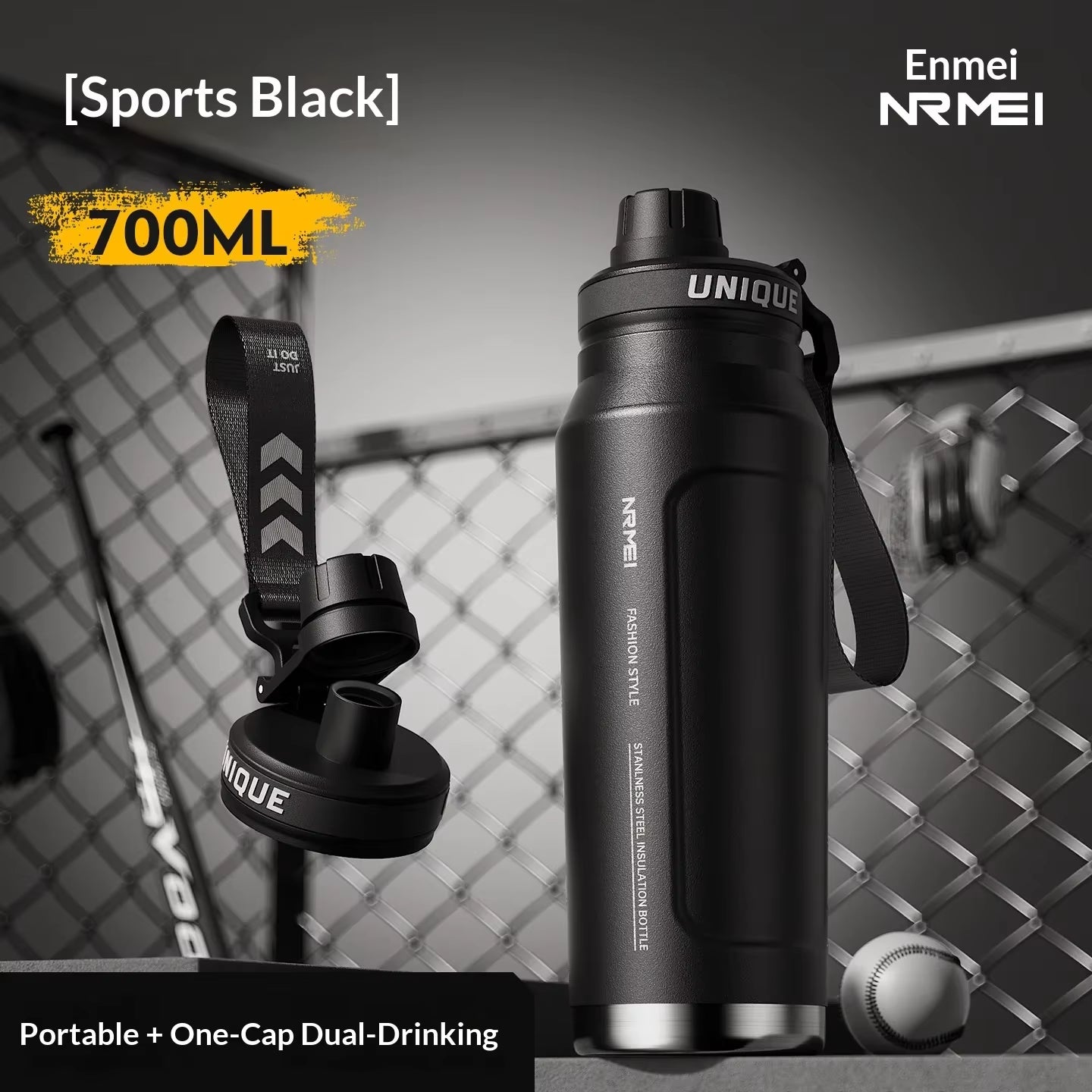 Large-capacity Insulated Cup Men's Special Outdoor Sports Water Cup for Students To Go To School Cycling Water Bottle New Model