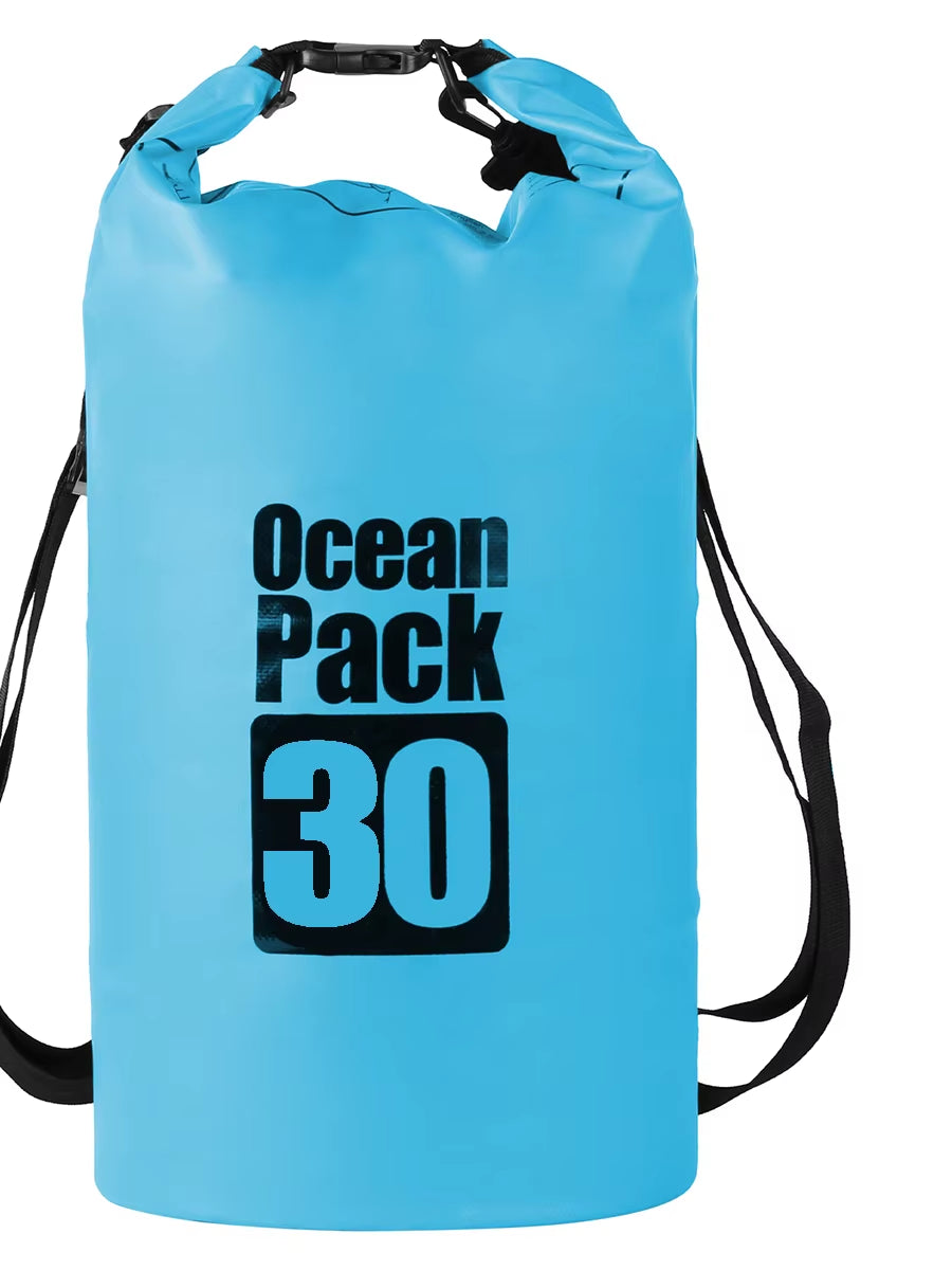 500D Waterproof Swimming Bag Dry Sack 5/10/15/20/30L Waterproof Floating Dry Gear Bags For Boating Fishing Rafting Swimming