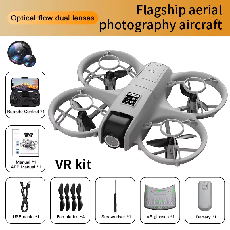 X228 VR FPV Drone HD Dual Camera Aircraft Brushless Motor WIFI 2.4G/5G RC Quadcopter Optical Flow Positioning Mini Drone Toys
