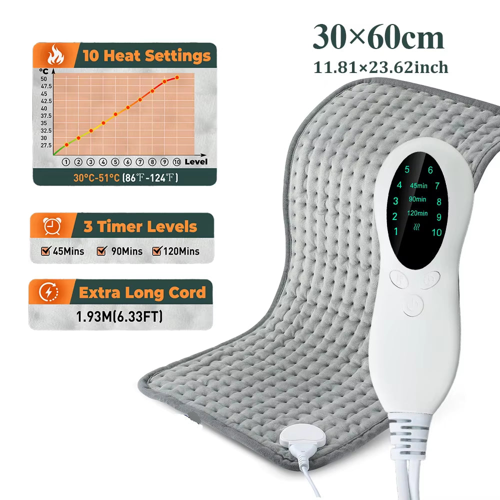 Electric Heating Pad Blanket Office Home For Shoulder Neck Back Spine Leg Winter Warm Camping Sheet 110V 220V Washable 50*100cm