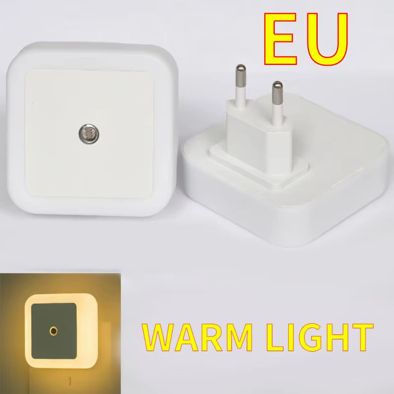 Wireless LED Night Light Sensor Lighting Mini EU US UK Plug Night light Lamp for Home Room Bedroom Stairway Decoration Lights
