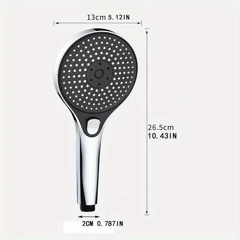 Three-speed High-pressure Shower Head With Large Panel Super Powerful Universal Bathroom Shower Head Combination Set