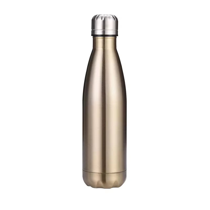 500/750ml Stainless Steel Sports Water Cup Sports Kettle Single-layer Double-wall Thermal Insulation Vacuum Bottle
