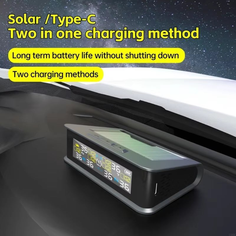 2025 New Tall Accuracy TPMS Trailer Tire Pressure Alarm Structure with Temperature Detection