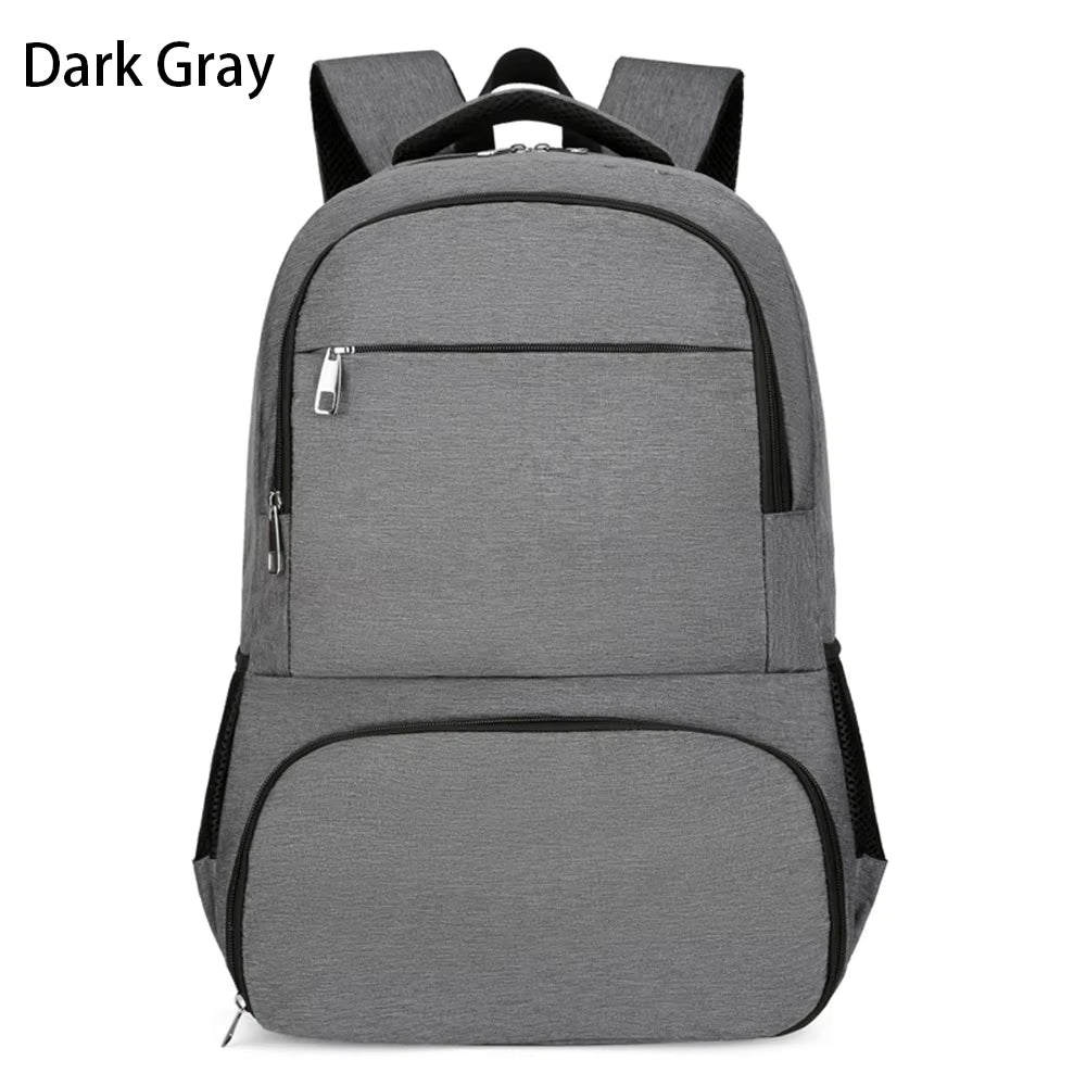 Men Business Backpack with USB Port Laptop Bag Aluminum Foil Thermal Insulation Bag Camping Picnic Backpack Lunch Bag